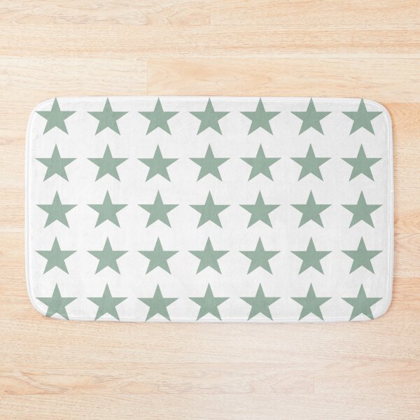 Item preview, Medium MUTED GREEN and WHITE STARS designed and sold by RachelMacht.