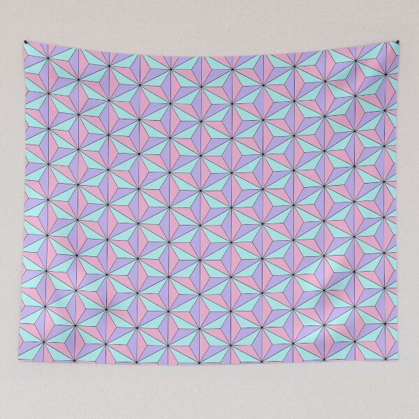 Item preview, Spaceship Triangles Pastel designed and sold by DesignByFairies.
