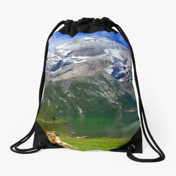 Scene of the Alps #5 Drawstring Bag
