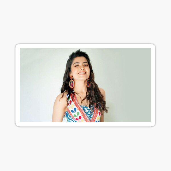 "Rashmika Mandanna Stickers, Pin Buttons" Sticker for Sale by