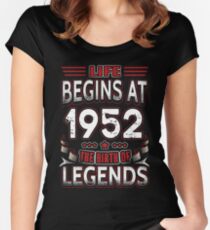 Life Begins At 64 - 1952 The Birth Of Legends T-Shirt Women's Fitted Scoop T-Shirt