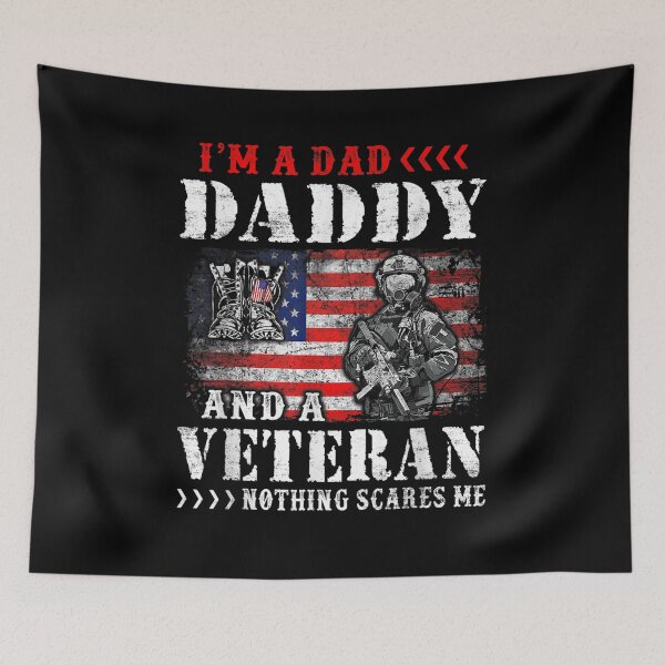 Item preview, Mens I'm A Daddy Daddy Veteran Distressed For Father's Day  designed and sold by tashiav.