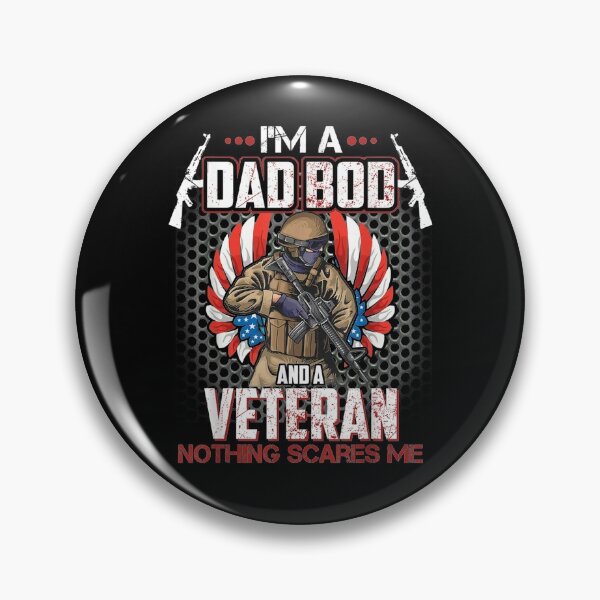 Item preview, Mens I'm A Dad Bod And A Veteran Nothing Scares Me Fathers Day  designed and sold by tashiav.