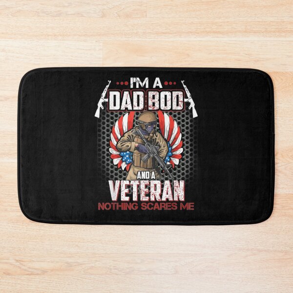 Item preview, Mens I'm A Dad Bod And A Veteran Nothing Scares Me Fathers Day  designed and sold by tashiav.