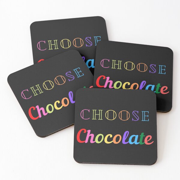 Item preview, Choose chocolate, celebrating the love for chocolate, designed and sold by PinkArtDesigns.