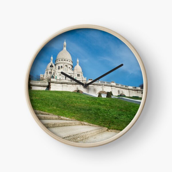 Basilica of Mont Martre Paris France Clock