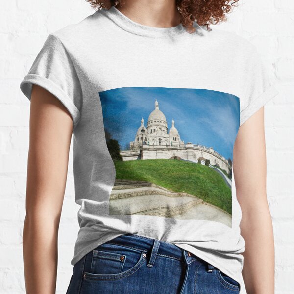 Basilica of Mont Martre Paris France Classic T-Shirt