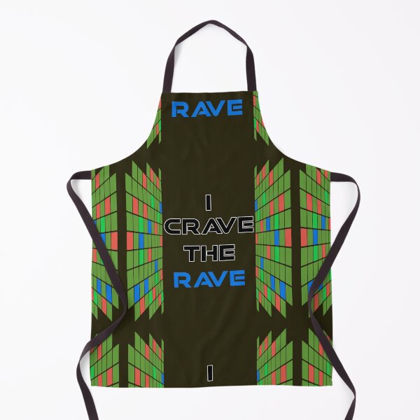 Item preview, I Crave The Rave - Save Our Scene - Center Blue on Dark Green designed and sold by NoMatterLab.