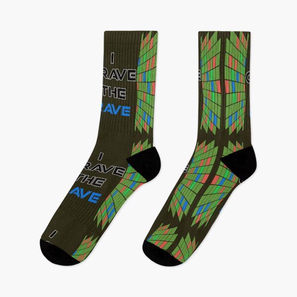 Item preview, I Crave The Rave - Save Our Scene - Center Blue on Dark Green designed and sold by NoMatterLab.