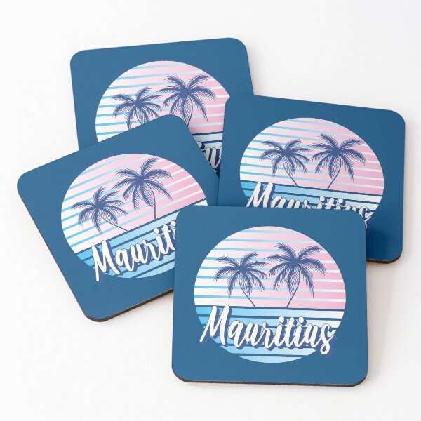 Item preview, Mauritius Tropical Summer Retro Beach Design designed and sold by CynthiaGraphics.