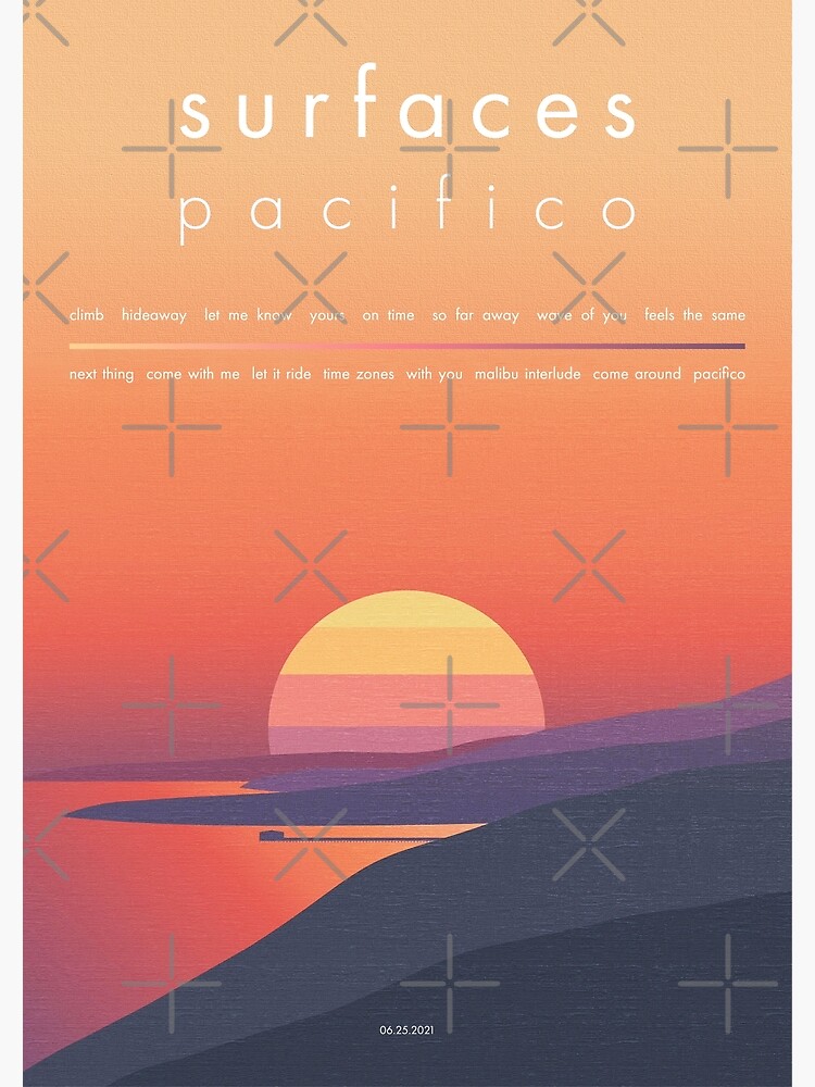 Surfaces Pacifico (2021) Band Album Cover Premium Matte Vertical Poster