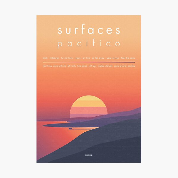 Surfaces Pacifico (2021) Band Album Cover Photographic Print