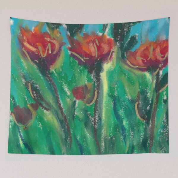Item preview, Vibrant Red Flowers  1 of 4 designed and sold by Sarah Aubry.