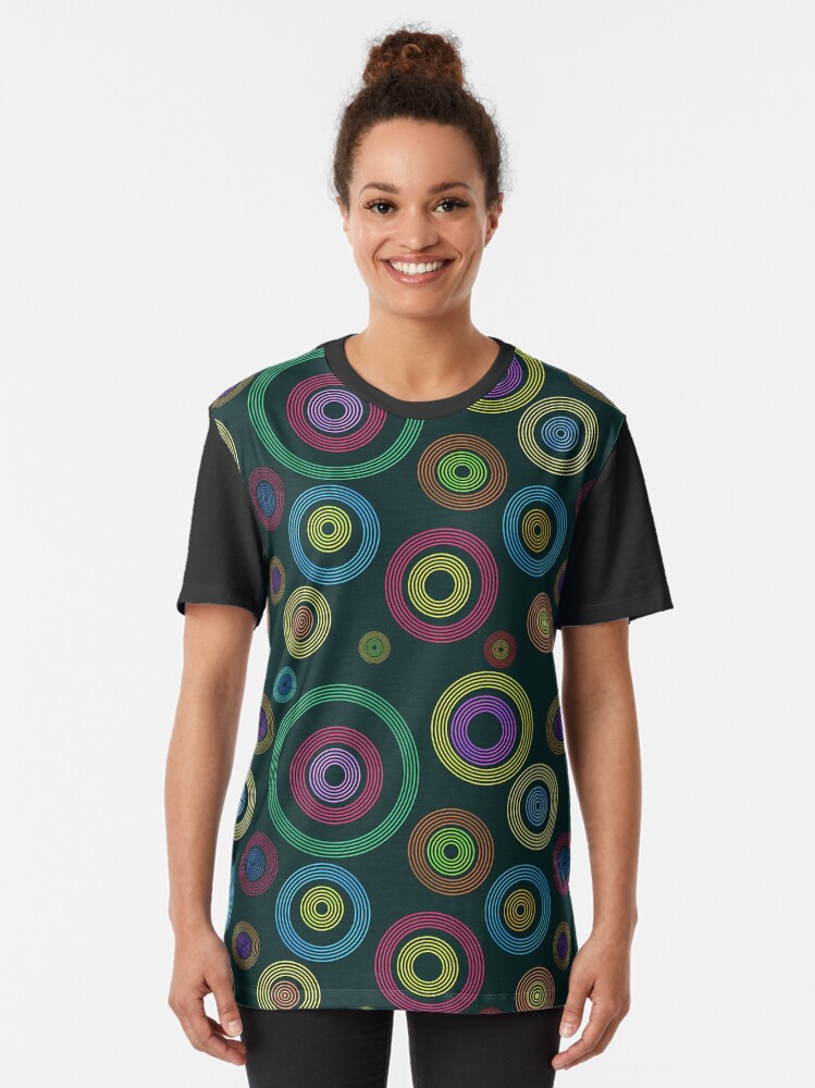 Alternate view of Bokeh Abstract Art Graphic T-Shirt