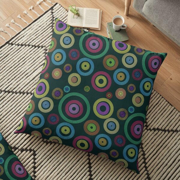 Bokeh Abstract Art Floor Pillow