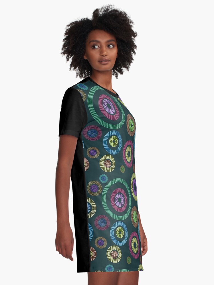 Alternate view of Bokeh Abstract Art Graphic T-Shirt Dress