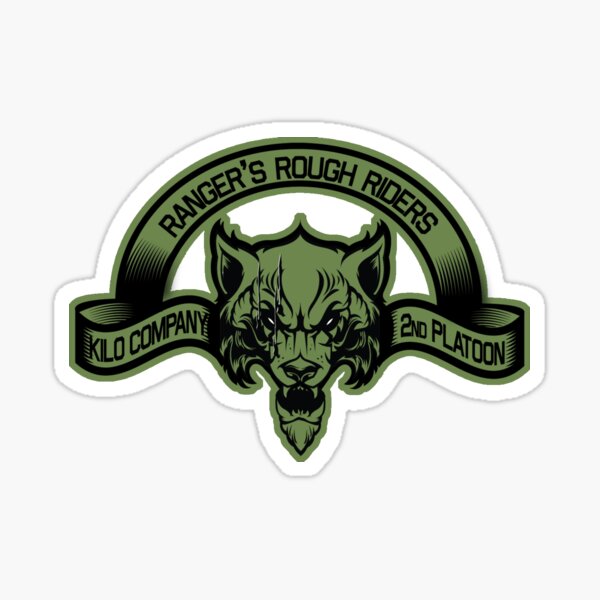 Ranger's Rough Riders Patch Sticker