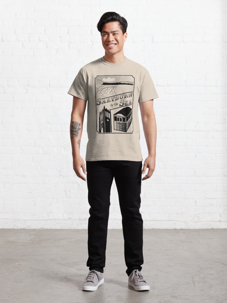 Alternate view of NDVH Saltburn-by-the-Sea stamp Classic T-Shirt