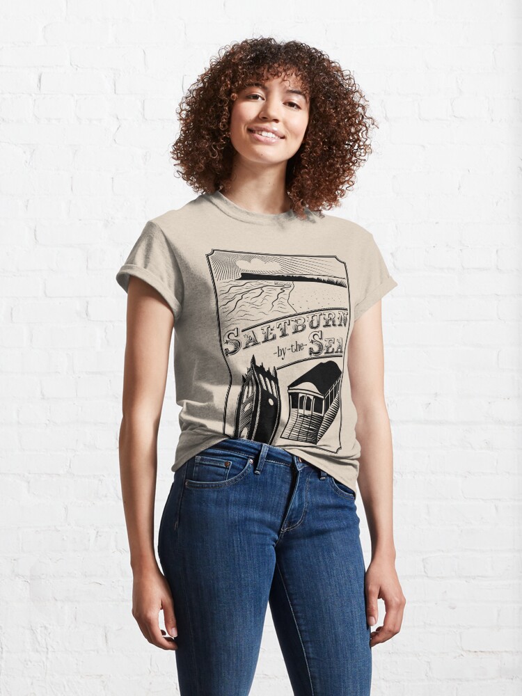 Alternate view of NDVH Saltburn-by-the-Sea stamp Classic T-Shirt