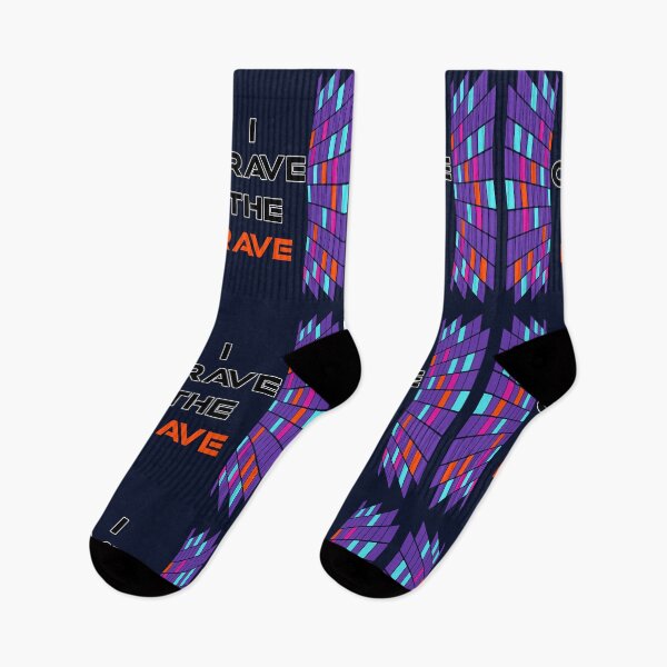 Item preview, I Crave The Rave - Save Our Scene - Center Orange on Dark Blue designed and sold by NoMatterLab.