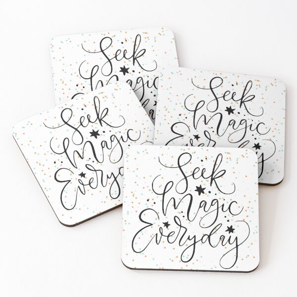 Item preview, Seek Magic Everyday Inspirational Quote designed and sold by WaderTees.
