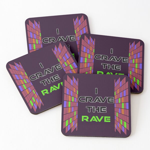 Item preview, I Crave The Rave - Save Our Scene - Center Green on Purple designed and sold by NoMatterLab.