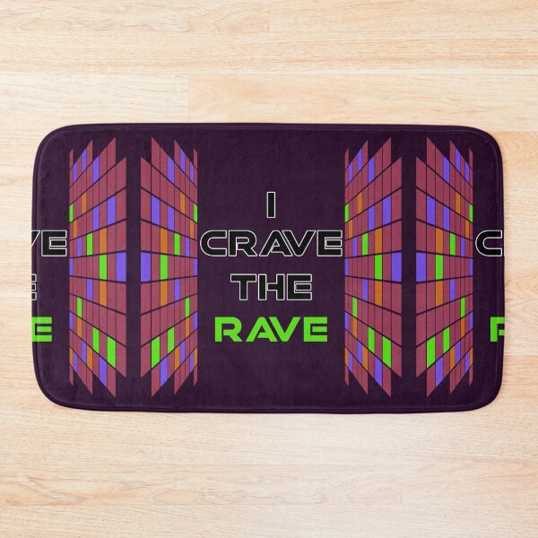 Item preview, I Crave The Rave - Save Our Scene - Center Green on Purple designed and sold by NoMatterLab.