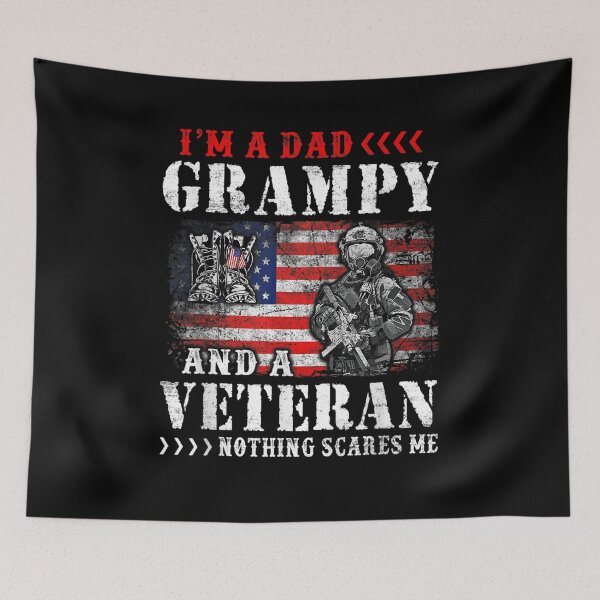 Item preview, Mens I'm A Daddy Grampy Veteran Distressed For Father's Day  designed and sold by tashiav.