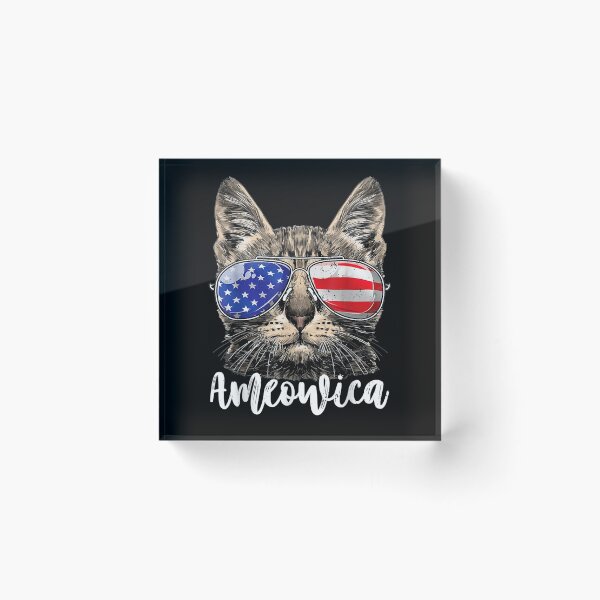 Item preview, Ameowica Cat American Flag Usa 4th Of July Men Women Kids  designed and sold by tashiav.