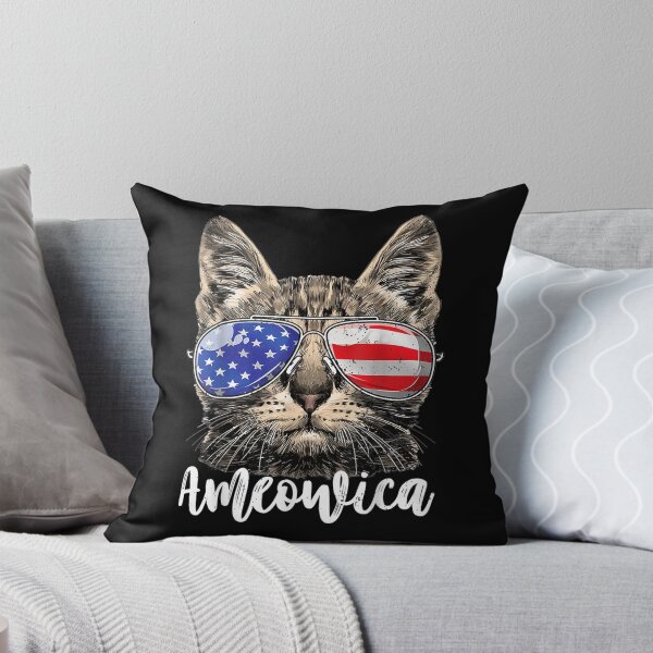 Item preview, Ameowica Cat American Flag Usa 4th Of July Men Women Kids  designed and sold by tashiav.