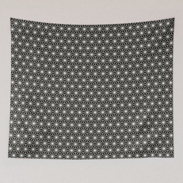 Item preview,  Black Chocolate Asanoha - Japanese Traditional Pattern designed and sold by KinitaDesign.