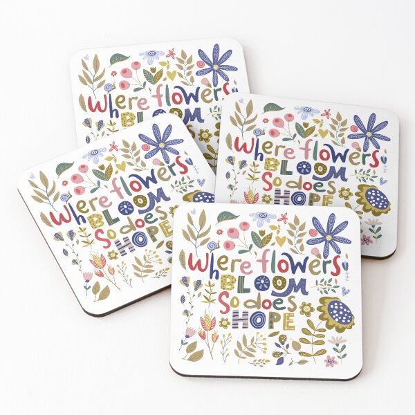 Item preview, Where Flowers Bloom Inspirational Quote designed and sold by WaderTees.