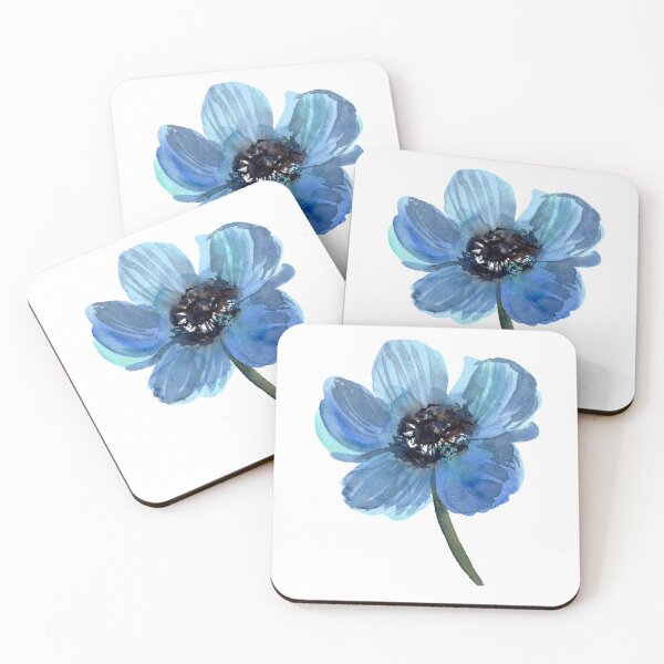 Item preview,  Anemone Blossom Flower. Vintage Pretty Blue Anemone. designed and sold by ZheltakovaIana.