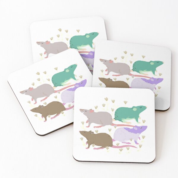 Item preview, Gathering of Rats in Flowers v2 designed and sold by Adrielle-art.