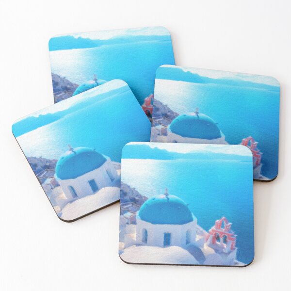 Item preview, Church in Santorini and blue ocean designed and sold by Sasas Design.