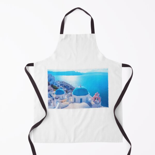 Item preview, Church in Santorini and blue ocean designed and sold by Sasas Design.