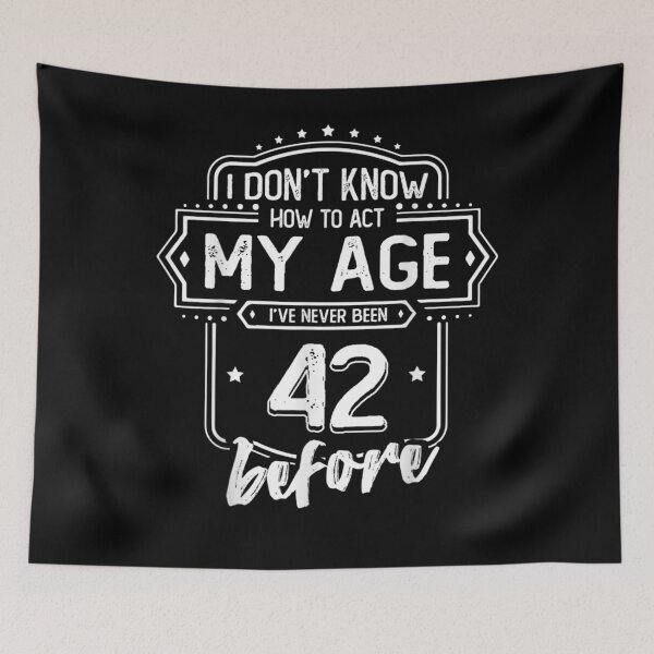 Item preview, Act My Age 42nd Years Old 42 Birthday Gift  designed and sold by avareid3.
