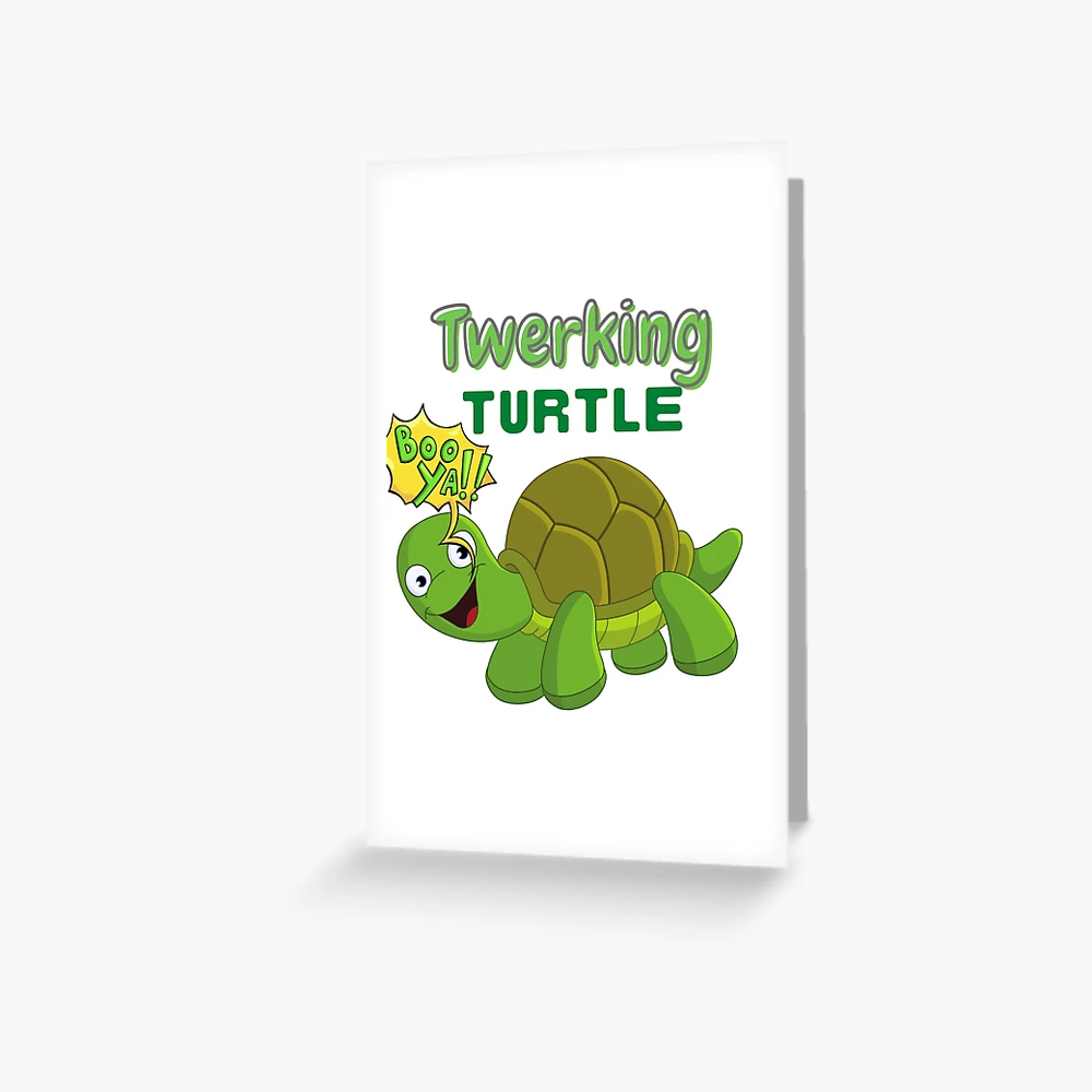 Funny Twerking Turtle | Greeting Card