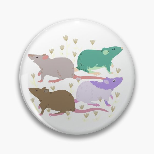 Item preview, Gathering of Rats in Flowers v2 designed and sold by Adrielle-art.