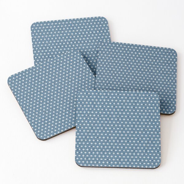 Item preview, CIndigo Dye Blue Blue Asanoha - Japanese Traditional Pattern designed and sold by KinitaDesign.