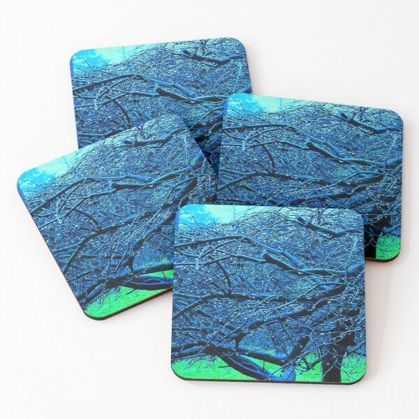 Item preview, Abstract Blue Tree in the Rain designed and sold by SXW Designs.