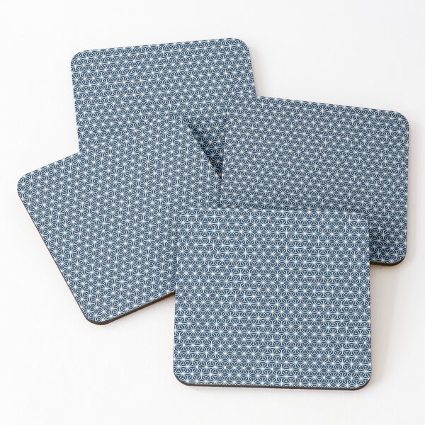 Item preview, Prussian Blue Blue Asanoha - Japanese Traditional Pattern designed and sold by KinitaDesign.