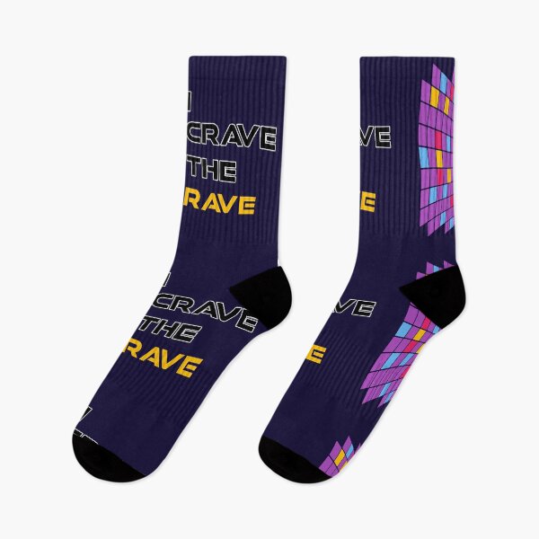 Item preview, I Crave The Rave - Save Our Scene - Yellow on Navy Blue designed and sold by NoMatterLab.