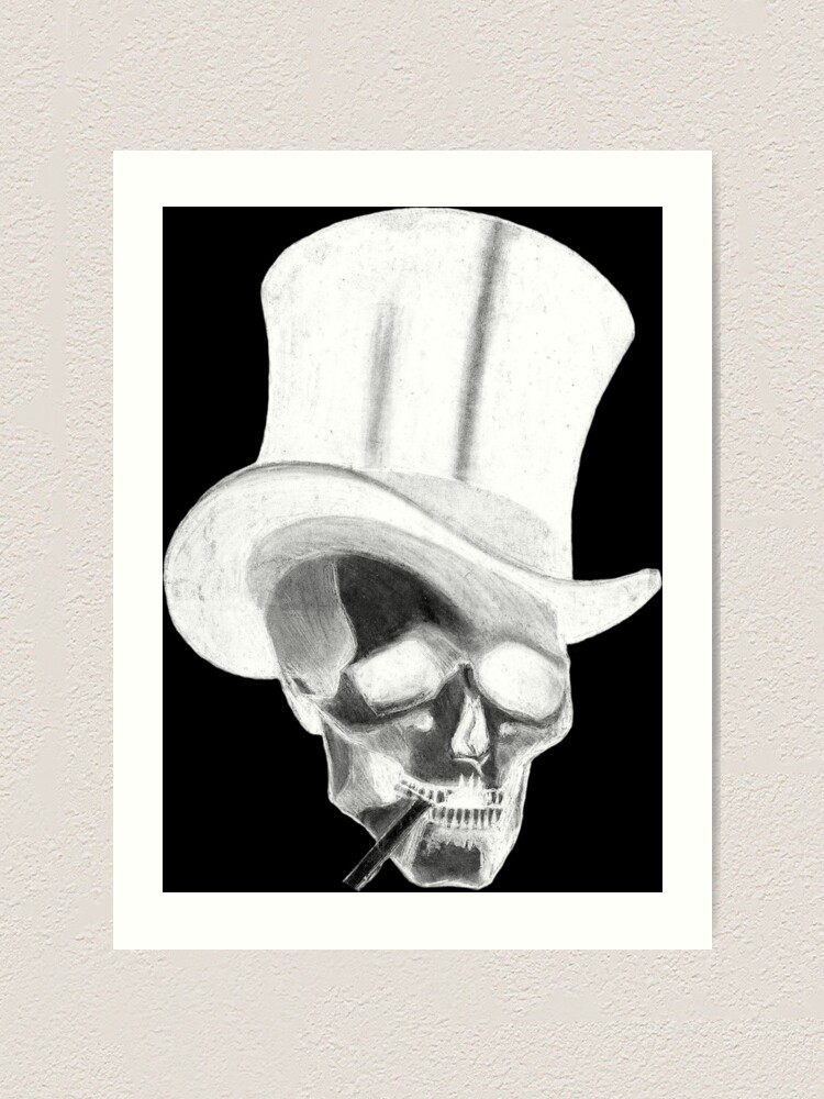 絵画 ECSTACY M. C. Escher - Skull with Cigarette 1917 Edit