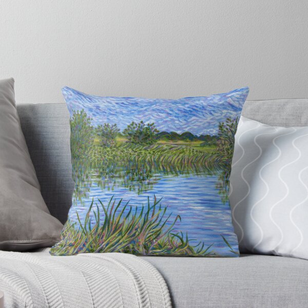 Item preview, Van Gogh style River Avon near Pershore painting designed and sold by Marion Yeo.