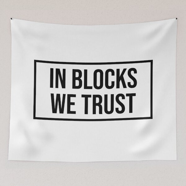 Item preview, In Blocks We Trust designed and sold by MerlinTea.