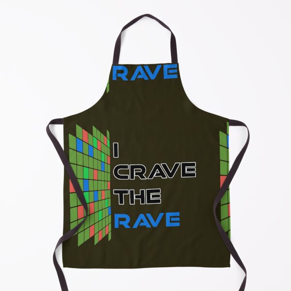 Item preview, I Crave The Rave - Save Our Scene - Blue on Dark Green designed and sold by NoMatterLab.