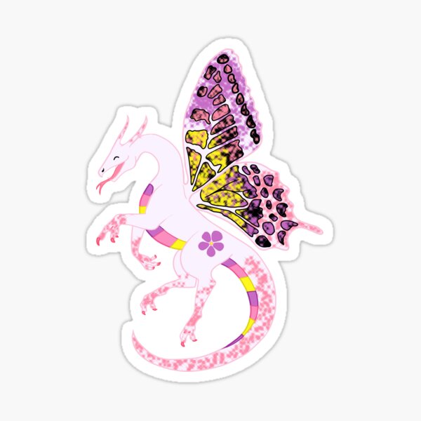 Sapphic Pride Fae Dragon Sticker For Sale By Stupidmasky Redbubble