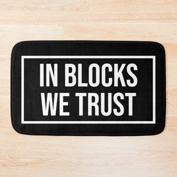 Item preview, In Blocks We Trust designed and sold by MerlinTea.