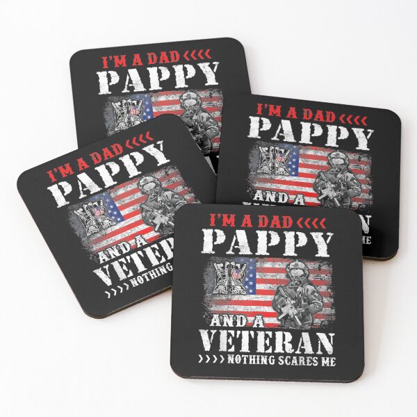 Item preview, Mens I'm A Daddy Pappy Veteran Distressed For Father's Day  designed and sold by tashiav.